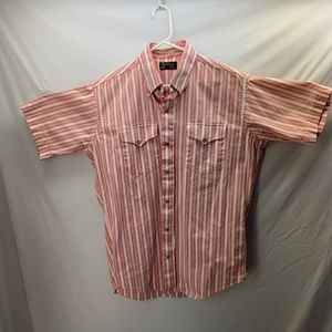 Ruddock Shirts Men Long Sleeve Western Button Up Shirt Size L? Made In USA